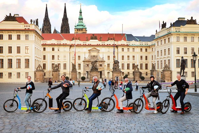 Prague: electric scooter & E-bike guided tour - Kafka, the bridge, and Prague’s famous center