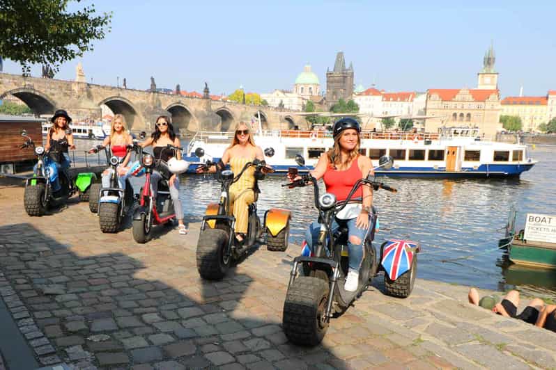 Prague: Electric Trike Viewpoints Tour - Lennon Wall and the original Bridge of Love