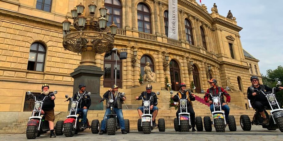 Prague: Electric Trike Viewpoints Tour - Kafka’s moving statue and the river crossing