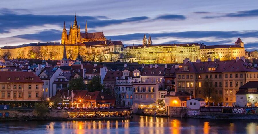 Prague: Evening Photography Tour by Car - Strahov Monastery and the city below