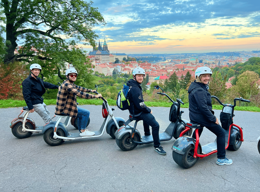 Prague: Fat Tire E-Scooter Guided Tour - Strahov Monastery and Petřín Hill