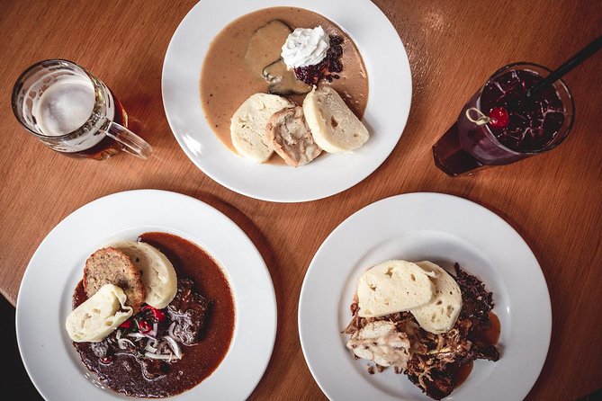 Prague Food Tour with 10 Tastings of Authentic Czech Classics - Czech food with Prague scenery