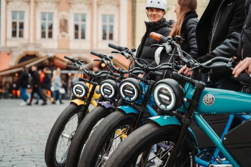 Prague: Grand City Tour on Fat e-Bike - John Lennon Wall and the ride home