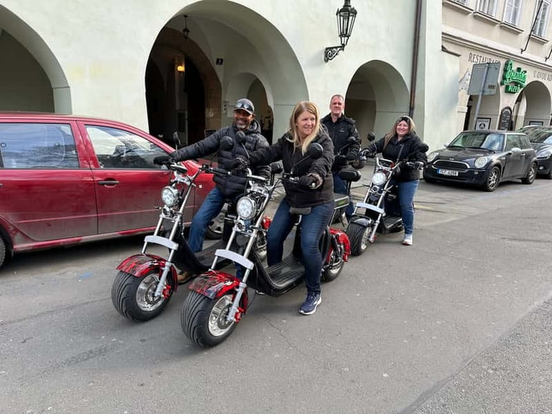 Prague: Guided Fat Tire e-Scooter Tour - Strahov Monastery and its old brewery recipes