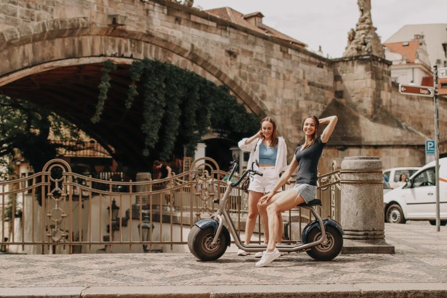 Prague: Guided Fat Tire e-Scooter Tour - Petrin Park, the narrowest street, and the Lennon Wall