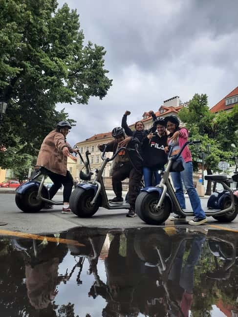 Prague: Guided Fat Tire e-Scooter Tour - Charles Bridge, Kampa Park, and the river