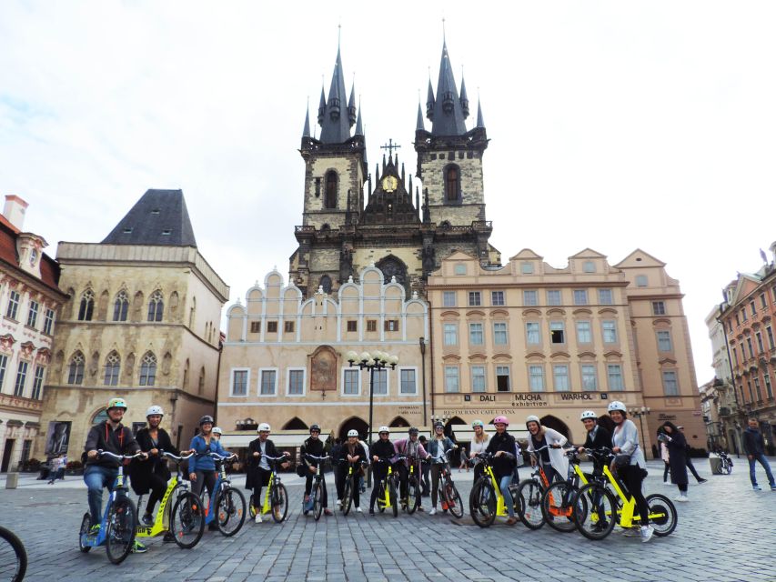 Prague: Highlights Tour on e-Scooter or eBike - Returning through the riverfront