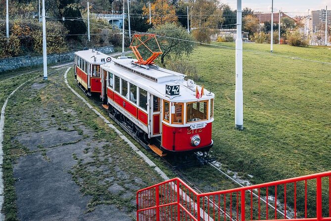 Prague Hop on Hop off Sightseeing Tram - New Mill Water Tower and Powder Gate