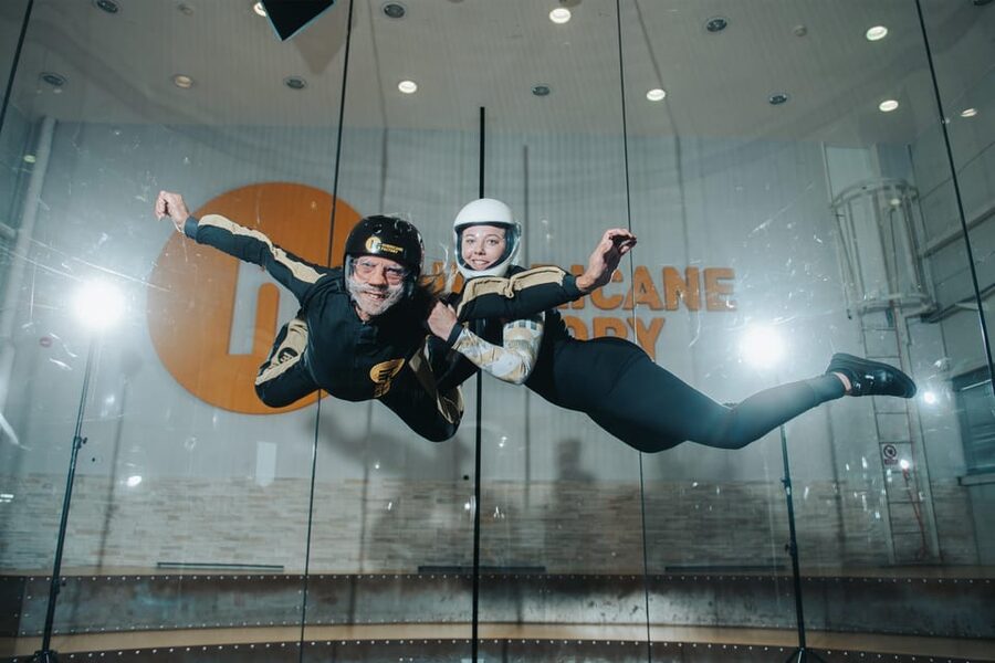 Prague: Hurricane Factory Indoor Skydiving Experience - Entering the wind tunnel