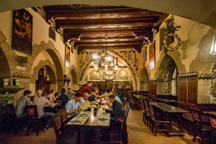 Prague: Legendary Beer Tour with Dinner - The second pub and Prague after dark