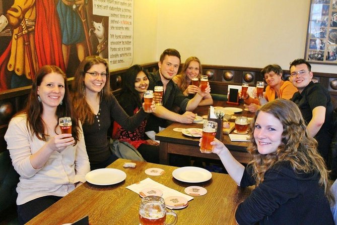 Prague Mini-Breweries Beer Tour with Czech Appetizers - Nové Město, city views, and the first brewery stops