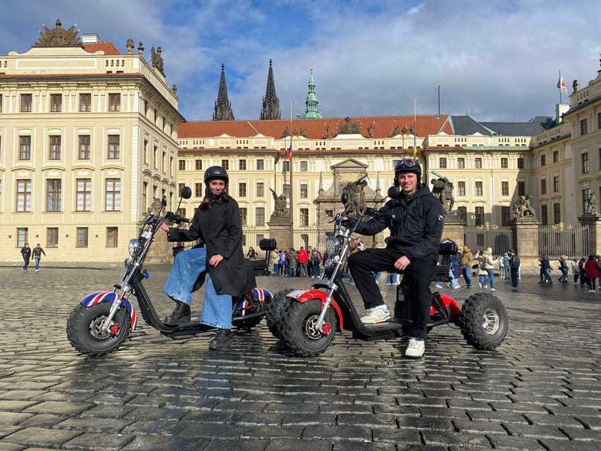 Prague Monastery & Panoramic Viewpoint Electric Trike Tour - From the Lennon Wall to Charles Bridge
