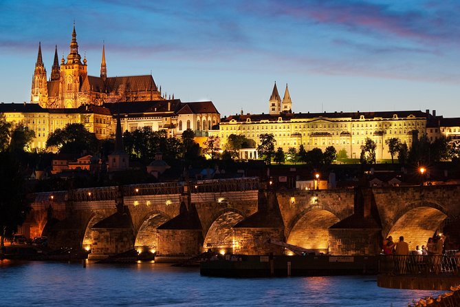 Prague Night Tour and River Vltava Dinner Cruise - Boarding the boat at Čechův Most