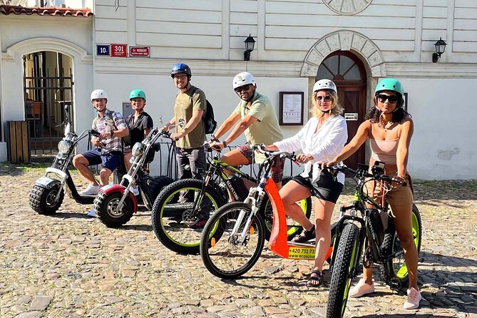 Prague Panoramic Views e-bike and e-Scooter guided Tour - Petrin Hill and the ride through the park