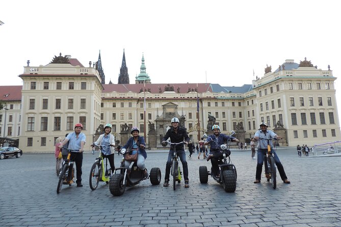 Prague Panoramic Views e-bike and e-Scooter guided Tour - Lennon Wall and the Charles Bridge