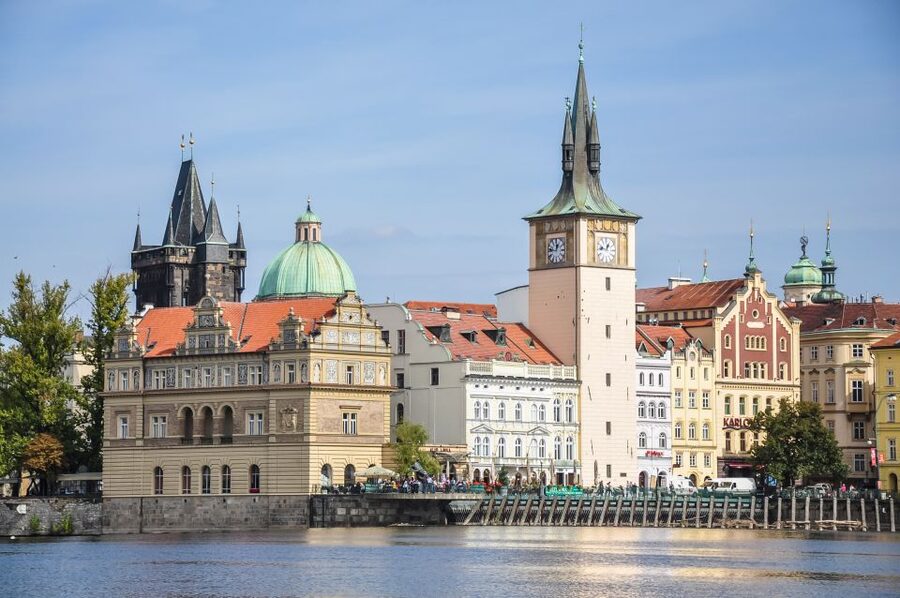 Prague: Panoramic Vltava River Cruise - Rudolfinum and the skyline of the City of a Thousand Spires