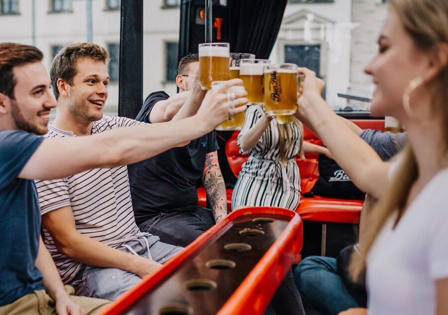Prague: Party Beer Bus - What the Prague Party Beer Bus is really like