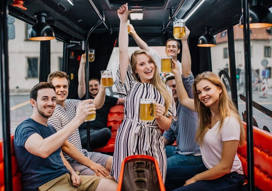 Prague: Party Beer Bus - Why a private group makes a difference