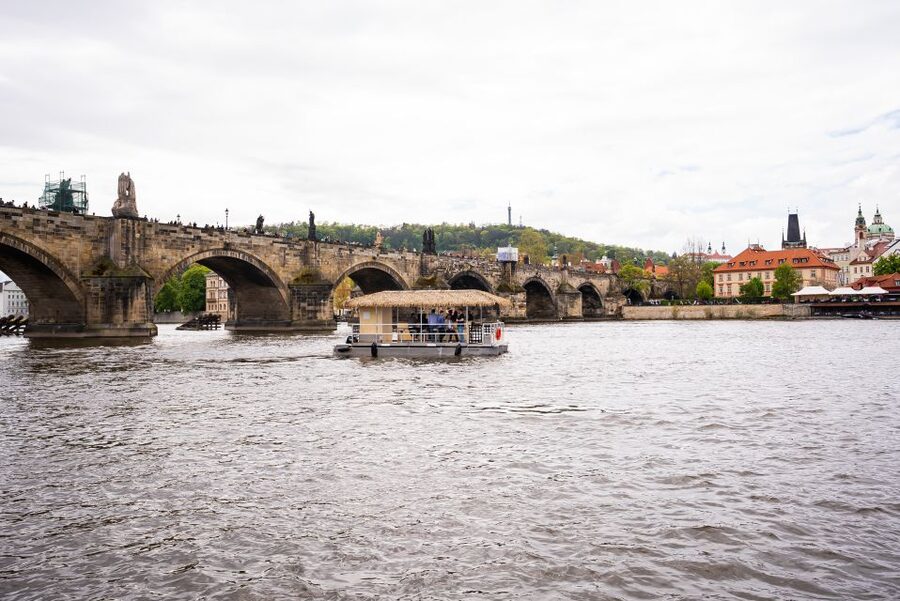 Prague: Party Tiki Boat Sightseeing Cruise with Drinks - What the $518 group price means