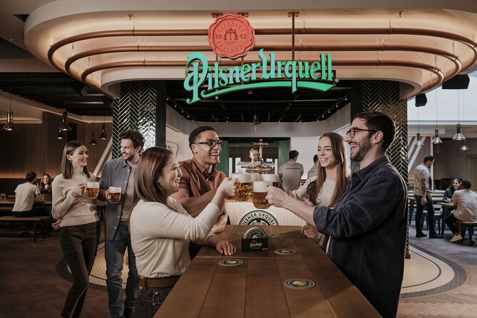 Prague Pilsner Urquell Experience with 3 Free Beer Tastings - Two more beers await in the upstairs Beer Hall