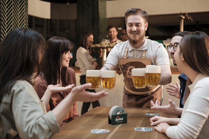 Prague Pilsner Urquell Experience with 3 Free Beer Tastings - The 360-degree game hall keeps the visit from feeling too serious