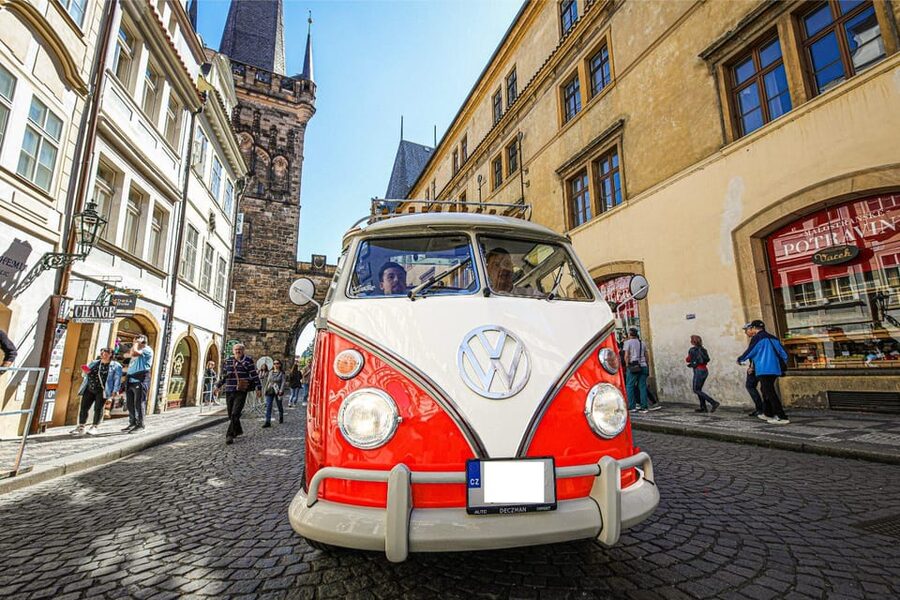 Prague: Private Sightseeing Tour in original VW Samba bus - Who will enjoy this most?