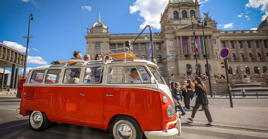 Prague: Private Sightseeing Tour in original VW Samba bus - Starting in Prague 1