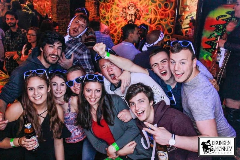 Prague: Pub Crawl with 2-Hour Open Bar at Drunken Monkey - Moving through three or four bars and clubs