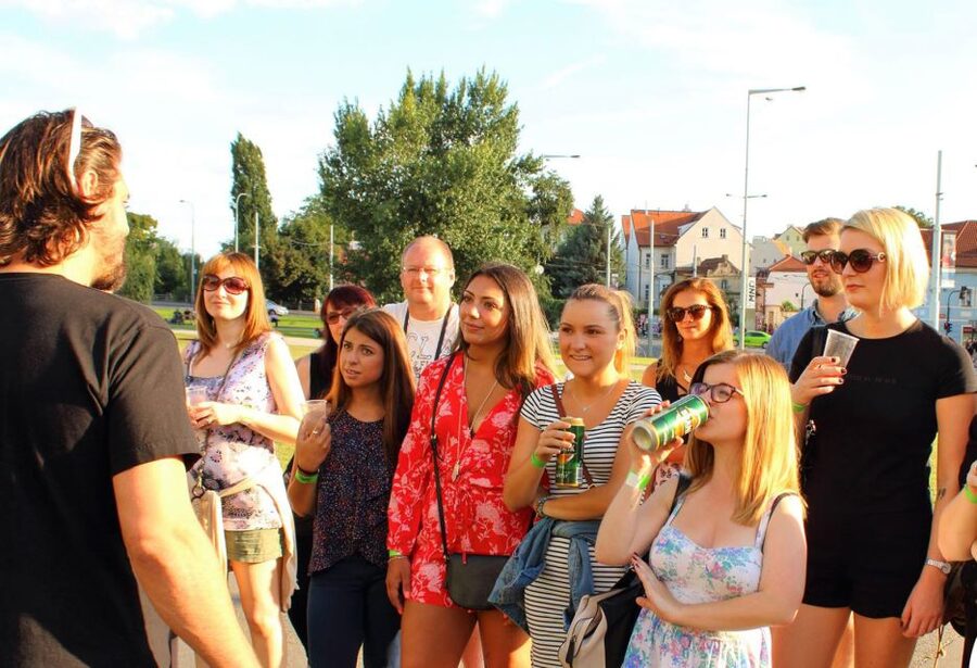 Prague Riverside Parties Tour - Prague’s unusual art and the Ringo Starr Wall project