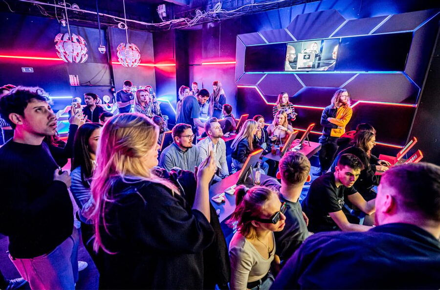 Prague: Robotic Bar Entry with a Drink Included - Seating, music, and the small-bar feel