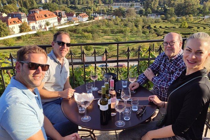 Prague´s Hidden Vineyards Private Tour - Tasting Czech wines on the garden terrace