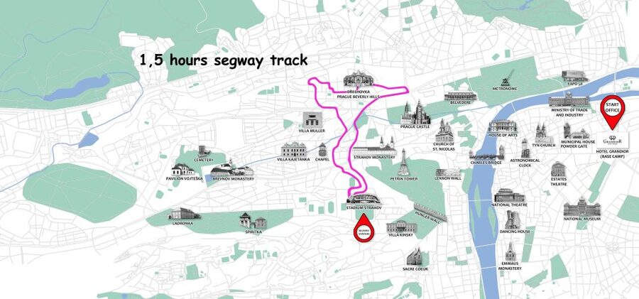 Prague: Shared Group/Private Segway Tour with Hotel Transfer - Key points at a glance