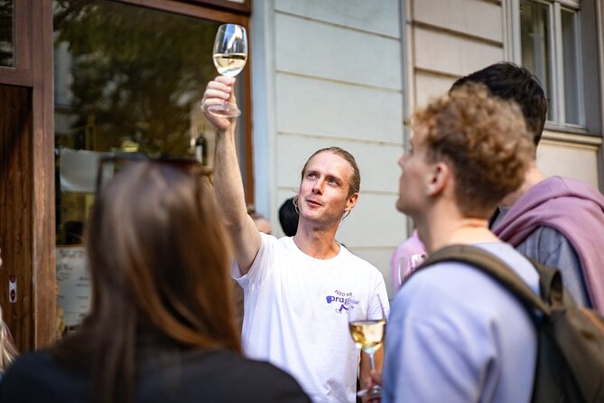 Prague Snack & Stroll: Private Food Tour with Your Local Buddy - A creative stop inside VNITROBLOCK
