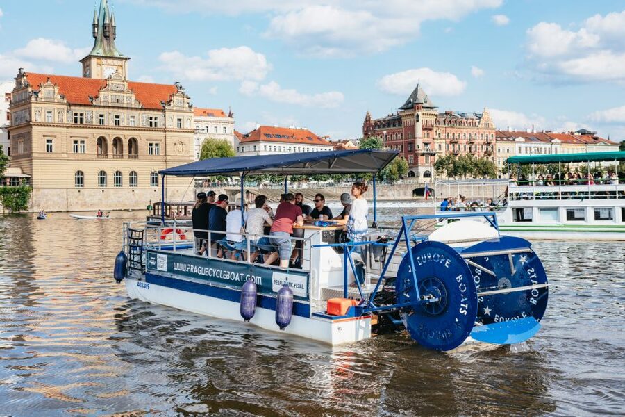 Prague: Swimming Beer Bike on A Cycle Boat - Choosing Beer, Prosecco, or Cider