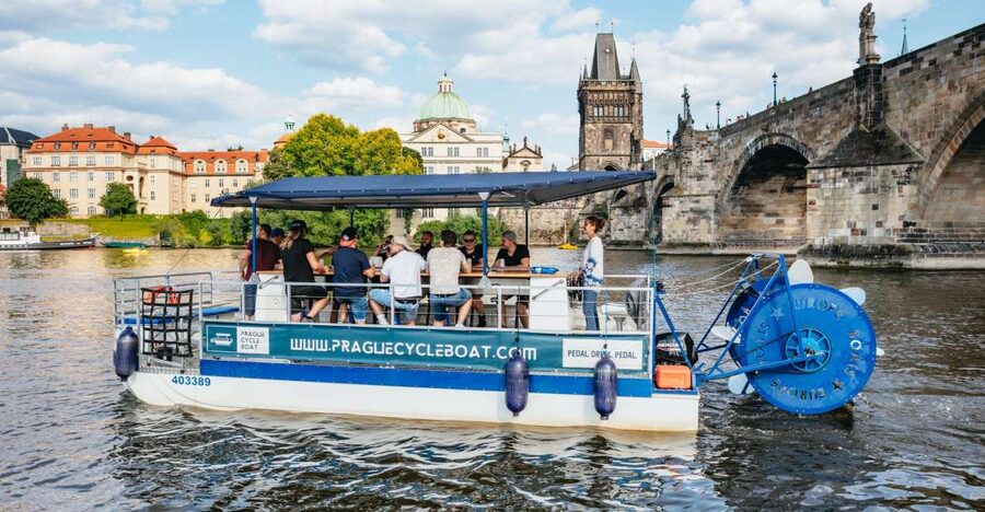 Prague: Swimming Beer Bike on A Cycle Boat - Is $518 Good Value for 11 People?