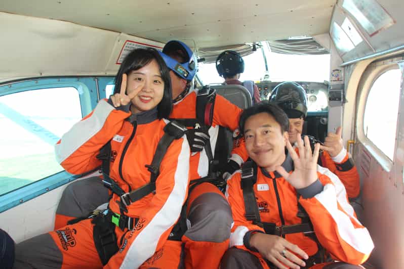 Prague: Tandem Skydiving 14,000ft over Prague with Transfers - Getting ready at the drop zone