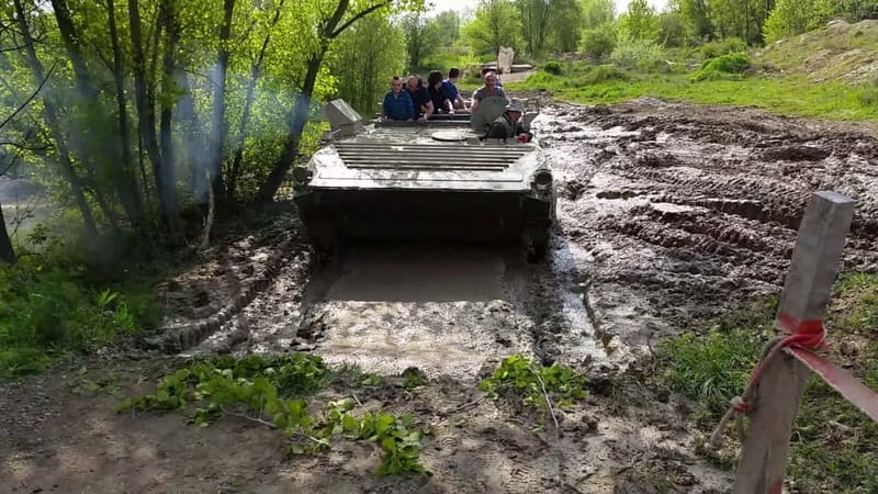 Prague: Tank Ride Experience - The garage of military vehicles