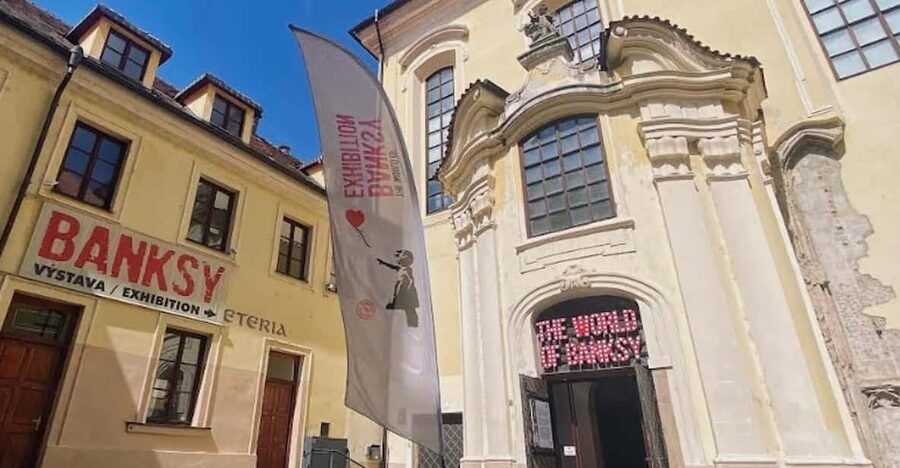 Prague: The World of Banksy Immersive Experience Ticket - Banksy in a former Prague church