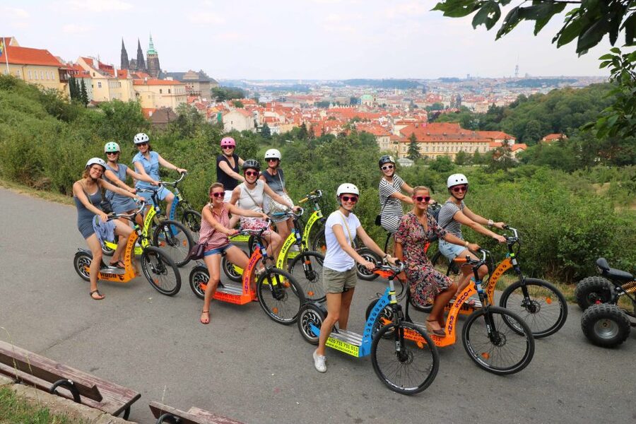 Prague: Tour by Electric Scooter or Cruiser eBike - Lennon Wall, Kampa Island, and Charles Bridge
