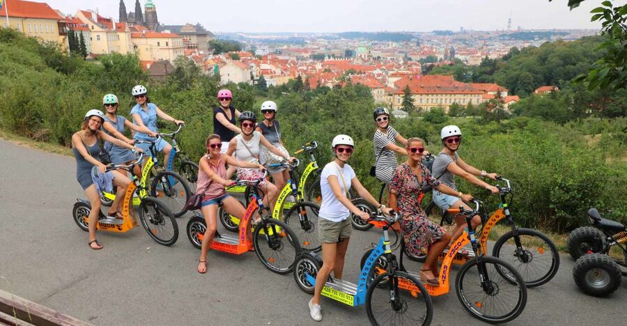 Prague: Tour by Electric Scooter or Cruiser eBike - Letná Park and the Giant Metronome