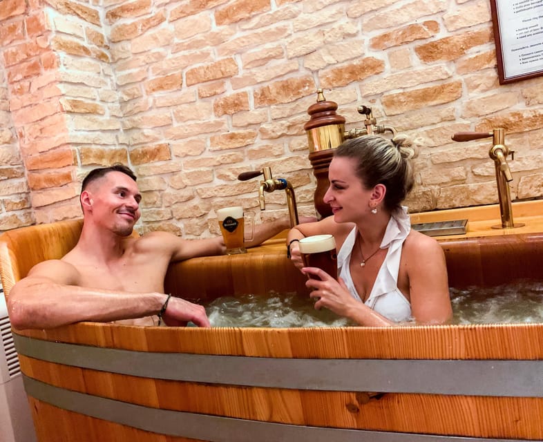 Prague: Ungelt Bernard Beer Spa with Beer & Optional Massage - What happens inside the Ungelt Beer Spa