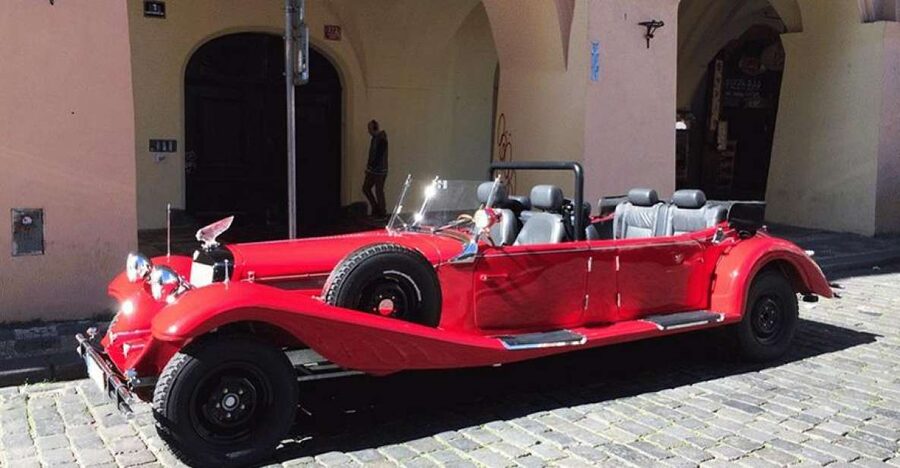 Prague: Vintage Car Ride and Walking Tour - Guide language and personal attention