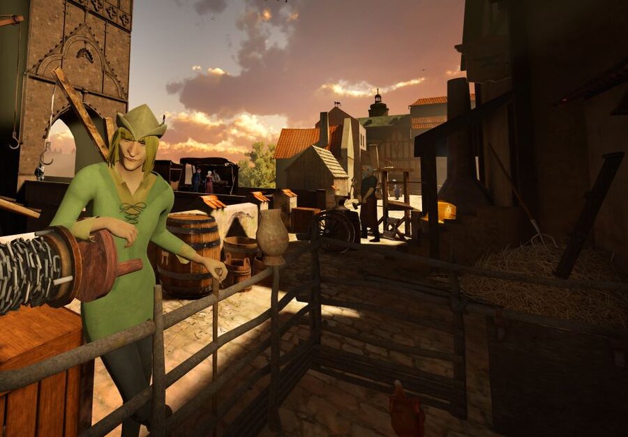 Prague: Virtual-Reality Time-Travel Experience to 1593 - Entering Prague in 1593