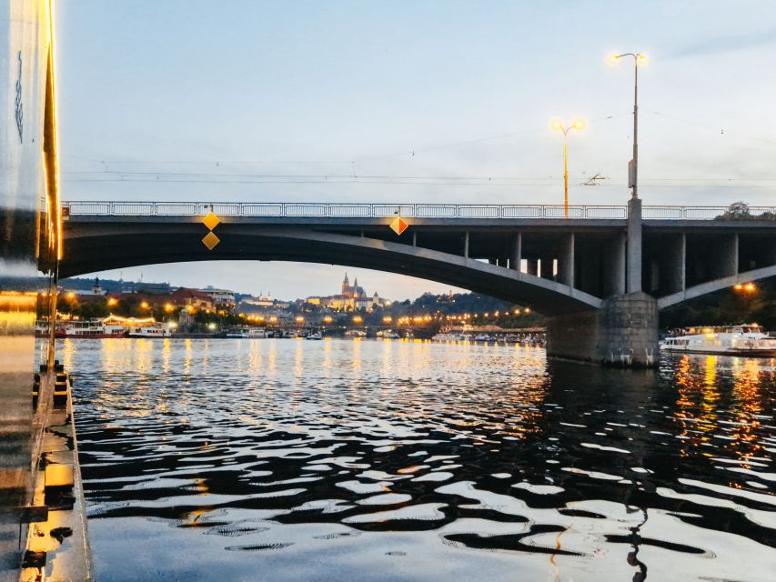 Prague: Vltava River Night Cruise with Buffet - Charles Bridge and the first city views