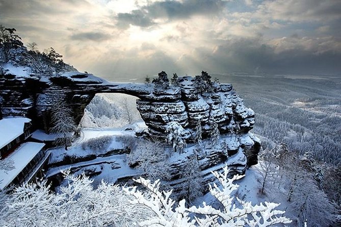 Pravcicka Gate & Bastei Bridge Winter National Park Tour from Prague - Lunch at U Forta in the forest
