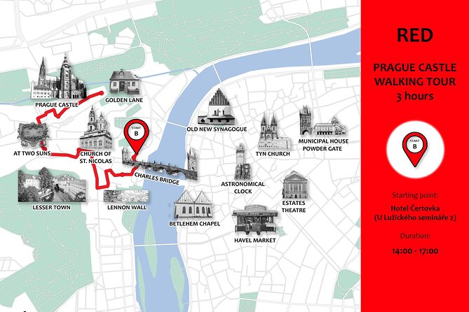 Private Walking Tour: From Charles Bridge to Prague Castle - The Lennon Wall adds modern Prague to the route