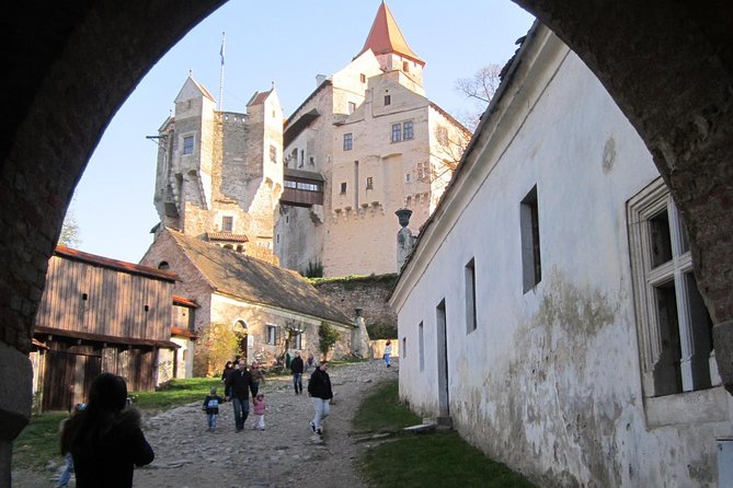 PUNKVA CAVES, ABYSS and PERNSTEJN CASTLE =only from Apr to Sep - Křtiny and the church that overwhelms the village