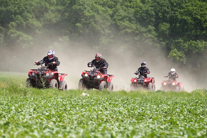 Quad ride adventure Prague - One hour on the route, with little downtime