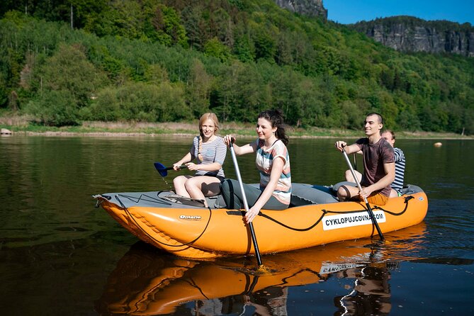 Rafting from Děčín to Bad Schandau and back on bikes - What the price includes, and what it does not