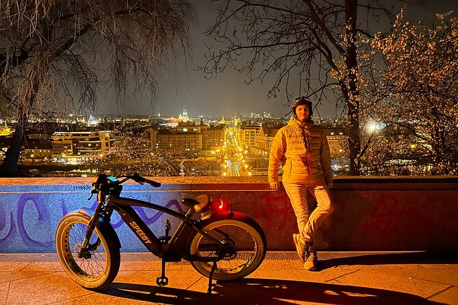 Retro Style E-Bike Night Tour in Prague - Live Guided - Letna Park and the five-bridge viewpoint